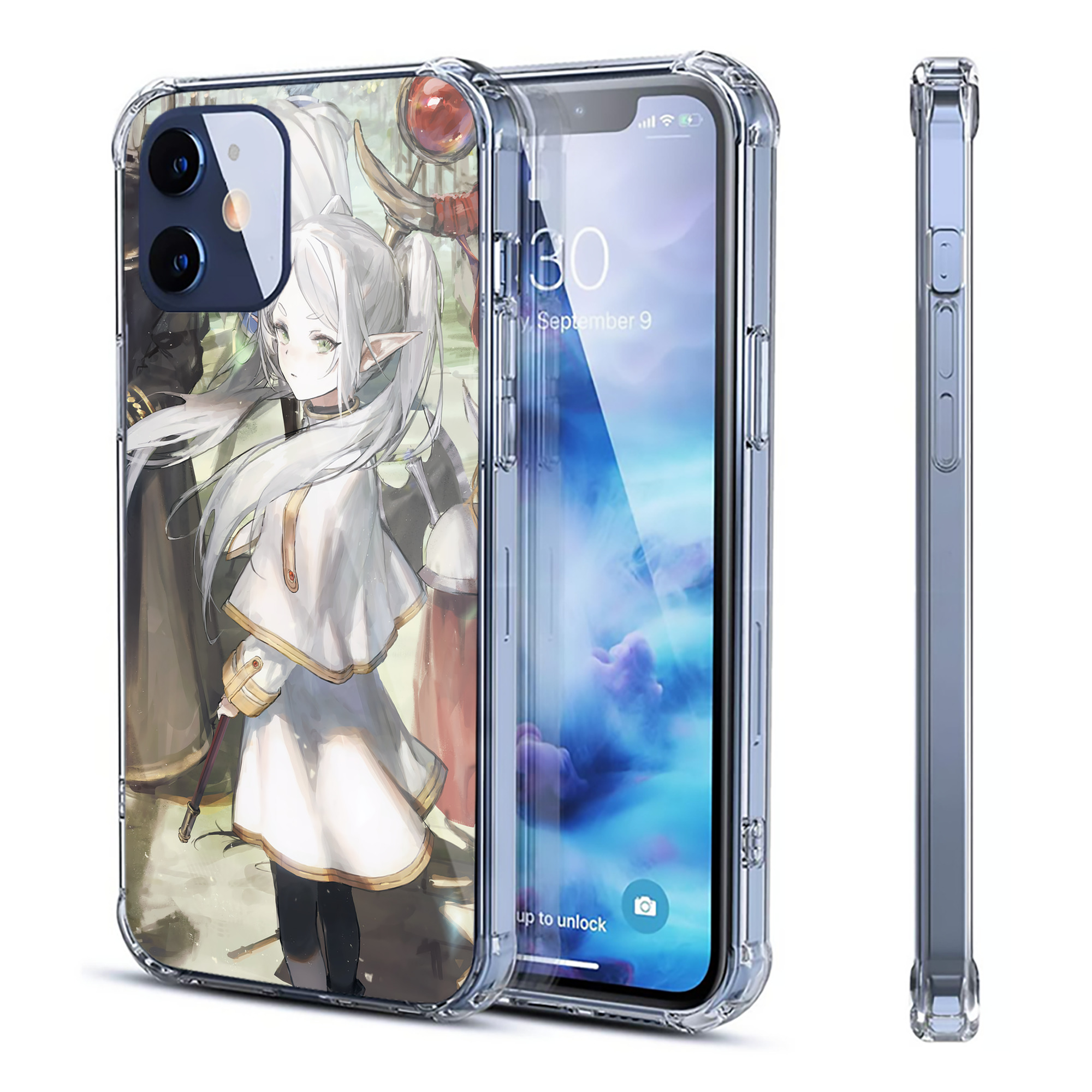 （画像用） 葬送のフリーレン Frieren 【iPhone 12シリーズ対応】透明スマホケース（クリアソフトケース）